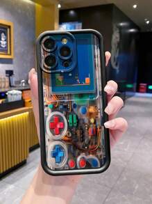 1 Ốp điện thoại chống rơi phong cách Gameboy cổ điển tương thích với iPhone/Galaxy/Infinix/Redmi/OPPO/VIVO//Realme/MOTO/Itel/Tecno - màu đen - Xem 1