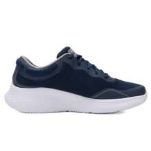 Skechers Zapatos deportivos casuales y versátiles con cordones, cómodos para correr - Azul marino/gris - Ver 2