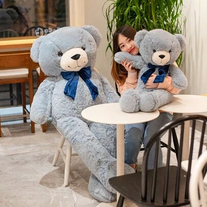 新款高品质美式泰迪熊毛绒玩具，柔软毛绒动物泰迪熊玩偶，情人节生日礼物，趣味家居沙发装饰，儿童睡眠安抚玩偶，送给女朋友的节日礼物（由于批量生产，实物与宣传图片可能存在轻微色差）