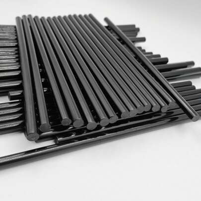 10/20/30pcs Black Hot Melt Glue Sticks, 7mm*200mm, DIY Crafts, Strong Adhesive, Compatible With Hot Melt Glue Guns