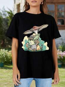 Goblin - Goblincore women's T-women shirt for women inspired by goblincore - Negro - Ver 2