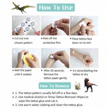 12 Blatt Dinosaurier Temporäre Tattoo Aufkleber, coole lebensechte realistische Jurassic Dinosaurier T-Rex Triceratops Pterosaurier Velociraptor Stegosaurus Allosaurus Muster, Dinosaurier Welt Geburtstags Party Dekorationen Zubehör Geschenke, Halloween Party Geschenke - Verschiedenfarbig - Übersicht 13