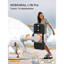 KOSCHEAL 3-Axis Gimbal Stabilizer For Smartphone With AI Tracking Sensor And Magnetic Fill Light Foldable Gimbal For IPhone And Android Phone Stabilizer For Video Recording  And - L7BMAX - View 4