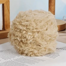 Big Ball 100 Grams Faux Fur Soft Yarn 100% Polyester Yarn For DIY Crochet Knitting Projects Like Throw Blanket Scarf Hat & Other Hometextile Products