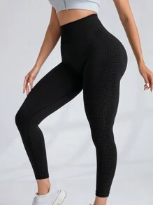 Set de 2 pantalones de yoga de cintura alta sin costuras tipo "melocotón" para mujer, mallas deportivas transpirables y que absorben la humedad, versátiles para uso diario