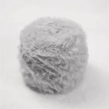 Big Ball 100 Grams Faux Fur Soft Yarn 100% Polyester Yarn For DIY Crochet Knitting Projects Like Throw Blanket Scarf Hat & Other Hometextile Products