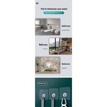 10 Pieces Self Adhesive Large Heavy Duty Wall Hooks Gold - Gold - View 8