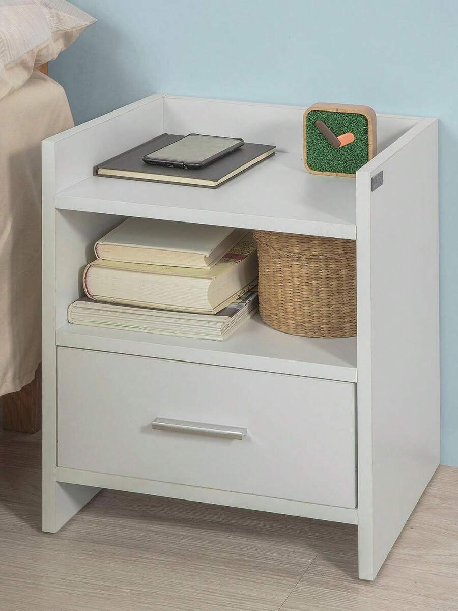 SoBuy FBT66-W，边桌茶几床头柜床头柜床头柜带抽屉的床头柜
