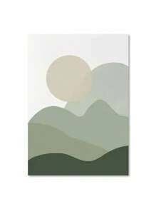 1PC Boho Wall Art Posters Leaves Sun Moon Geometric Abstract Gallery Canvas Painting And Prints Pictures For Living Room Home Decor No Frame ﻿ - Multicolor - View 39