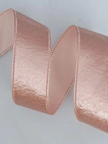 Cinta de satén de poliéster brillante a una sola cara de 2,5 CM, cinta decorativa para manualidades, envoltura de regalos y encuadernación - Color de la imagen - Ver 3