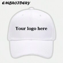 [Custom-Made] 1pc Solid Color Hard Top Baseball Cap With Customizable Embroidered Content, Suitable For Men And Women, Large Head Size Makes Face Look Smaller - Multicolor - View 11