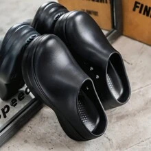 Giày nữ mới mùa xuân/hè 2025, giày làm vườn, giày đế xuồng mũi tròn thoải mái để làm việc nhà và mặc thường ngày - màu đen - Xem 6