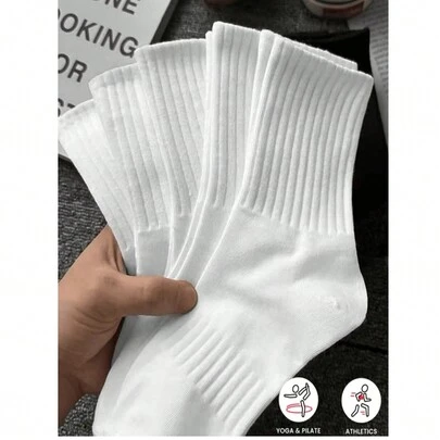 100pcs/80pcs/60pcs/50pcs/40pcs/30pcs/24pcs/20pcs/10pcs/8pcs/6pcs/4pcs/2pcs Comfortable Unisex Sports Socks, Suitable For Workout, Training, Everyday Casual And Business Wear, Moisture-Wicking, Odor-Resistant, Soft And Lightweight, Fit For Spring, Summer, Autumn And Winter