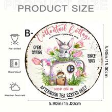 1pc Easter Acrylic Logo, Garland Logo, Fit Wall Decoration, Room Decoration, Home Decoration, Dining Room Decoration, Bar Decoration, Cafe Decoration, Garage Decoration, Easter Garland Sign, Round Garland Sign, Easter Decoration