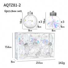 Deck The Halls With Our Festive Christmas Decorative Ornaments - Set Of 12 In Various Colors And Designs