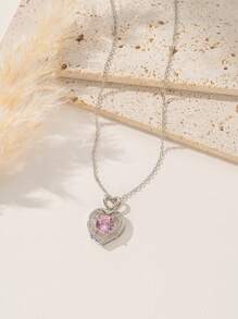 1pc Double Layer Cross Necklace For Women, Fashionable French Hip-Hop Style Casual Minimalist Versatile, Suitable For Daily, Street, Valentine's Day, Party, Holiday Wear Or Gift