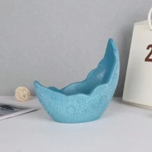 1pc Blue Moon Flower Pot Resin Craft Decor