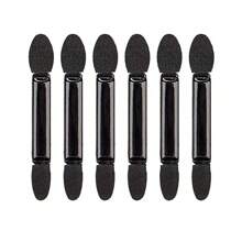 10-20 piezas Brochas profesionales de doble extremo para sombras de ojos, aplicadores de esponja para sombras de ojos de doble cara, con cabezas de esponja grandes y pequeñas