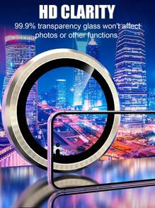 1 Pack High Definition Golden Eagle Eye Lens Protector Film, Anti-Fall, Waterproof, Scratch-Resistant, Compatible With Iphone 11/12/13/14/15/16/16 Plus/16 Pro/16 Pro Max Series - Gold - View 4