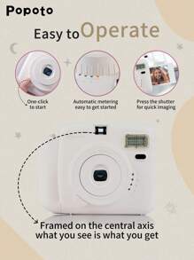 新款 Popoto 即时相机适用于 Mini11/12 胶卷，可作为生日礼物、派对、婚礼礼物派对（不含电池和胶卷）