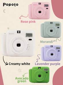 新款 Popoto 即时相机适用于 Mini11/12 胶卷，可作为生日礼物、派对、婚礼礼物派对（不含电池和胶卷）
