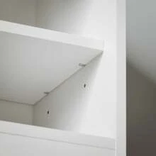 SoBuy Hallway Shoe Bench Shoe Rack Shoe Cabinet With A Sliding Door And Seat Cushion White W80 X D30 X H49cm FSR153-W - White - View 10