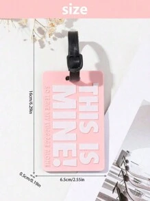 4PCS/1PC Simple Fashion Letter Pattern Luggage Tag, Lightweight Suitcase Tag, Travel Accessories, Suitcase Identification Hanging Tag, Airplane Boarding Tag, Travel Carrying Identification Tag Luggage Tag Travel Accessories Travel Essentials Travel Organizer For Beach Summer Vacation Back To School Card Holder For Travel Flying College For Luggage For School Bag Anti-Lost Portable Waterproof Double-Sided Privacy Protection