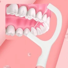 10/20pcs Portable Floss Toothbrush, Comes With Toothpaste, Fresh Breath, Suitable For Travel, Home, Comes With Bursting Bead Toothpaste Home Bathroom Decor Fall Decor Back To School