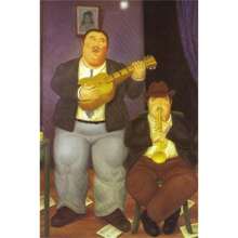 1pc Vintage Fernando Botero Art Dik Persoon Canvas Schilderij Paar Dansende Prints Muurschildering Grappige Figuren Muurkunst Poster Voor Woonkamer Decor Geen Lijst