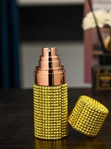 1 Refillable Spray Bottle For Toner Or Perfume And Steam Spray, With Artificial Gemstones, Decoration And Protection, Portable And Travel Friendly, Decorations, Living Room Home, Bedroom Bathroom Home Decoration, Travel Supplies, Wedding, Party, Birthday, Gifts For Men And Mothers Father Friend, New Year, Accessories, Interesting Gifts