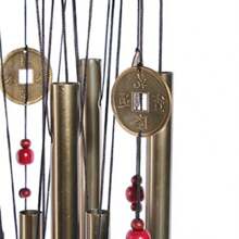Wind Chimes Guardian Metal Aluminum Tubes Bell Wind Chime Creative Hollow Home Garden Wall Hanging Decoration Handmade Gift