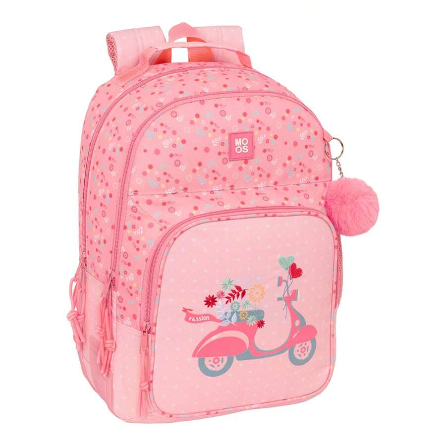 Moos "Passion" Double Backpack Adaptable To A Trolley With Two Main Compartments And Zipper Closure - Double Backpack With Reinforced Base And Padded And Adjustable HandlesDeliveryIn 24/48 Hours - Multicolor - Ver 1