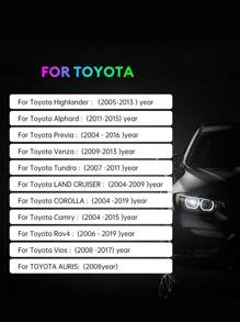 Acodo Pomo de palanca de cambios de cristal para coche, palanca de cambios con asa de cristal RGB LED, enchufar y usar, montaje lateral, agarre cómodo, resistente a arañazos, compatible con Lexus, Mitsubishi, Audi, Mercedes-Benz, Toyota