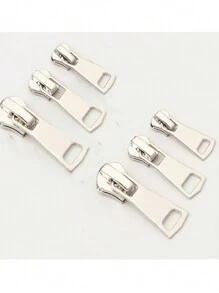 6 Stück/Set (Größe 3, 5, 8) Universal Reißverschluss Reparatur Set aus Zinklegierung, beinhaltet Reißverschluss Zugteile und Haken, Metall Reißverschluss Ersatzset, geeignet für Jacken, Taschen und Kleidung - Verschiedenfarbig - Übersicht 8