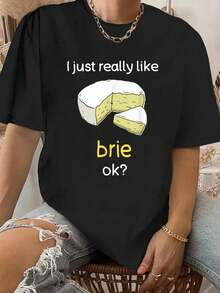 Brie Shirt I Love Brie Cheese Lover Brie Lover T-Shirt