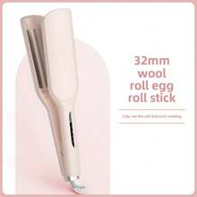 36mm Ceramic Coated Curling Iron, Adjustable Temperature Curling Wand, Creates French Curl And Waves, Christmas Gift, New Year Gift, French Wave Styler For Voluminous Curly Hair, Women Gift, Mother's Day Gift - EU C Type Plug(220-240V) - View 12