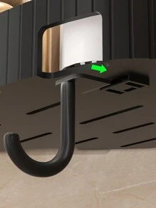 1/2 Punch-Free Bathroom Corner Shelf For Washbasin, Toilet, Kitchen Storage Organizer, Corner Shower Shelves, Bathroom Storage Rack, Punch-Free Shower Shelf For Inside Shower, Shampoo Shower Gel Holder For Shower Wall, Bathroom Caddy Organizer, Shower Caddy Basket, Bathroom Accessories Home Bathroom Decor Fall Decor Back To School - Black - View 8