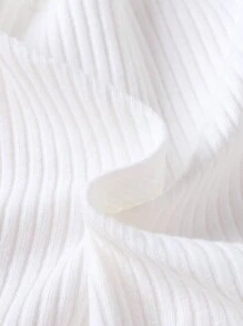 3 件套女婴优雅套装：心形刺绣休闲短袖上衣、荷叶边和大蝴蝶结装饰裙、粉色发带 - 粉色 - 查看 10