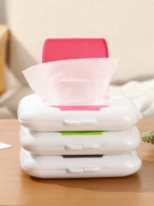 1件迷你便携式纸巾盒是一款非常实用的产品，其设计充分考虑了便携性和实用性，适合各种场合 - 彩色 - 查看 2