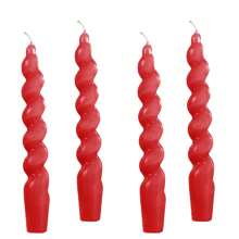 2 盒，4 件/套螺旋扭曲蜡烛，多色可选（白色、黑色、红色、黄色、棕色、橙色、紫色、粉色、浅蓝色），8 小时燃烧时间无滴香薰螺旋柱蜡烛适用于晚宴、婚礼、餐桌摆饰、家居装饰、可爱蜡烛礼物