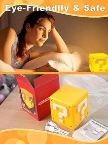 1 pezzo Lampada ZTZK, Cubo Luminoso Aggiornato 2024 - Luce Notturna Con Effetti Sonori Da Videogioco, Adatto Come Regalo Di Natale, Decorazione Per Camera Dei Bambini - Regalo Perfetto Per Bambini E Appassionati