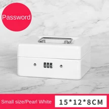 1 个迷你零用钱箱可上锁安全保险箱带锁槽 - 金属硬币银行存钱罐适合成人儿童 - 彩色 - 查看 5