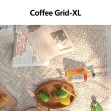 1 件复古传统几何图案沙发地毯毯沙发毛巾毯套适用于室内装饰和户外露营野餐，野餐毯 - 白色 - 查看 22