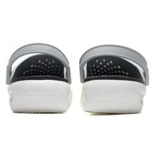 Crocs 女士休闲舒适木屐凉鞋，百搭日常穿着 - 大氣灰 - 查看 4