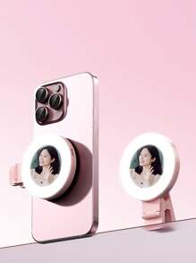Live Streaming & Selfie Lighting Kit, Rear Selfie Mirror & Clip-On Lighting, Optimize Shooting Lighting, Mini Portable Enhance Live Streaming & Selfie Image Quality - Multicolor - View 14