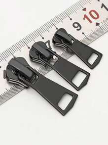 6 Stück/Set (Größe 3, 5, 8) Universal Reißverschluss Reparatur Set aus Zinklegierung, beinhaltet Reißverschluss Zugteile und Haken, Metall Reißverschluss Ersatzset, geeignet für Jacken, Taschen und Kleidung - Verschiedenfarbig - Übersicht 7