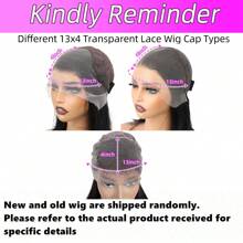 13X4 蕾丝前直发人发假发 女士预拔雷米无胶巴西高清透明蕾丝前发假发 180% 密度长发人发蕾丝假发 自然黑色 - Natural Black - 查看 10