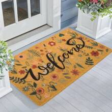 Floral Welcome-Doormats Front-Door - Spring Flower Home Decor Indoor-Mats Summer Non-Slip Seasonal Doormats  (Welcome-Flower) - Welcome-flower - View 1