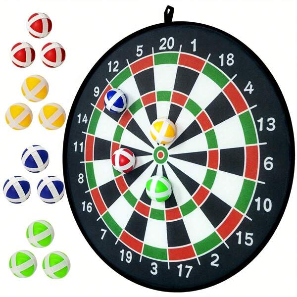 Set da 6 o 12 pezzi di piastre per freccette adesive, giocattoli per interni ed esterni, interazione genitore-figlio, regalo di compleanno, forniture per giochi di gruppo