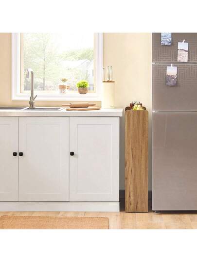 SoBuy NSR01 W, Tiers Serving Trolley, Slide Out Storage Rack Shelf On Wheels, Mobile view 4